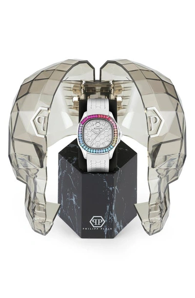 Shop Philipp Plein Spectre Silicone Strap Watch, 38mm X 45mm In Ip Stainless Steel