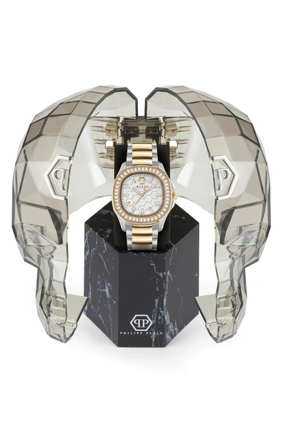 Shop Philipp Plein Spectre Bracelet Watch, 38mm X 45mm In Two Tone