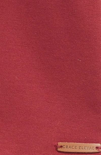 Grace Eleyae Slap Satin Lined Knit Cap In Wine