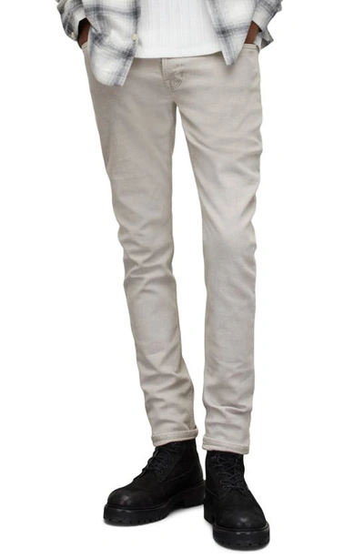 Shop Allsaints Rex Overdye Slim Fit Jeans In Cool Grey
