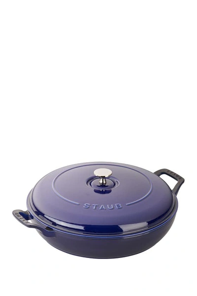 Staub Dark Blue 3.5 Qt. Braiser In Dark Blue