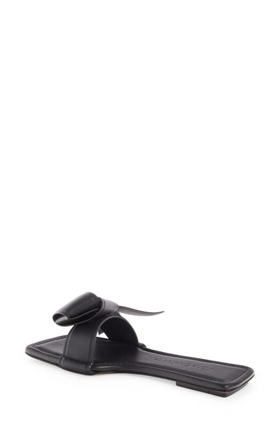 Shop Acne Studios Musubi Bow Slide Sandal In Black