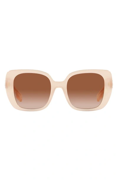 Shop Burberry 52mm Gradient Square Sunglasses In Pink