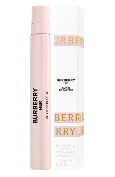 Burberry Her Elixir Eau De Parfum Intense Travel Spray 0.33 oz / 10 ml Parfum Spray