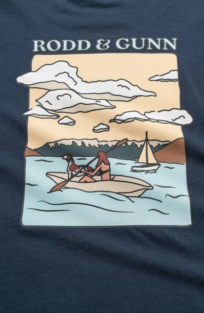 Rodd & Gunn Hauraki Gulf Graphic Tee In Navy