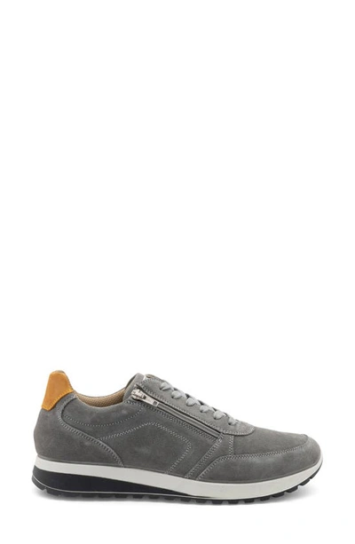 Ara Murray Zip Sneaker In Grey Suede