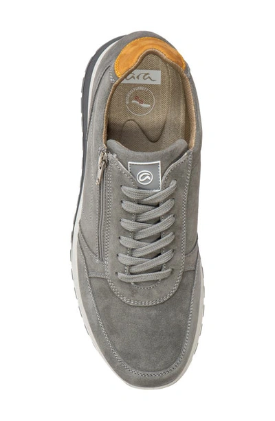 Ara Murray Zip Sneaker In Grey Suede