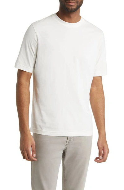 Shop Scott Barber Solid Crewneck T-shirt In White
