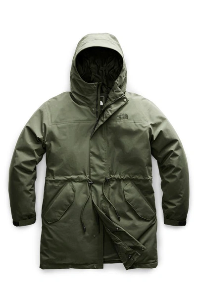Shop The North Face Stratus Gore-tex® 550 Fill Power Down Parka In New Taupe Green