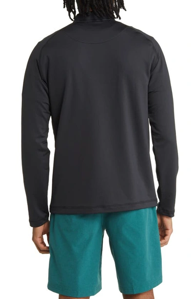 Shop Swannies Taylor Quarter Zip Golf Pullover In Black