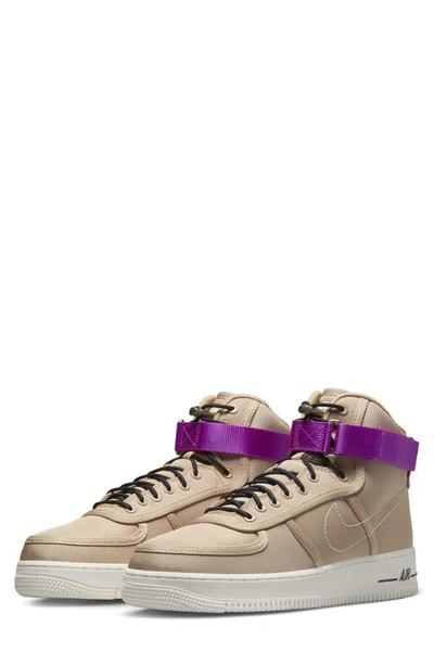 Shop Nike Air Force 1 High '07 Lv8 Sneaker In Hemp/ Fuchsia Dream/ Black