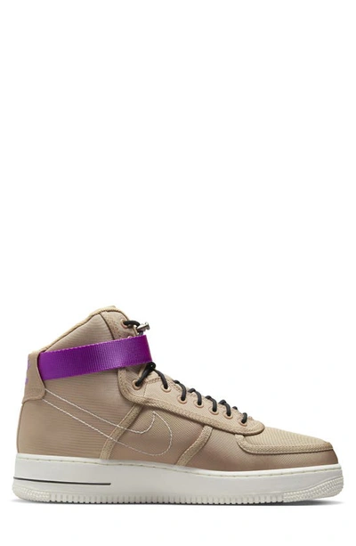 Shop Nike Air Force 1 High '07 Lv8 Sneaker In Hemp/ Fuchsia Dream/ Black