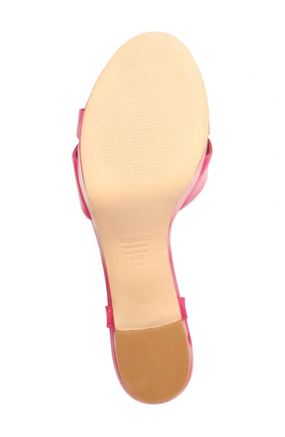 Shop Schutz Keefa Ankle Strap Platform Sandal In Hot Pink