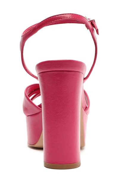 Shop Schutz Keefa Ankle Strap Platform Sandal In Hot Pink