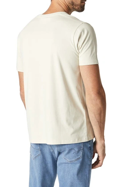 Mavi Jeans Raw Edge Cotton T-shirt In Tofu