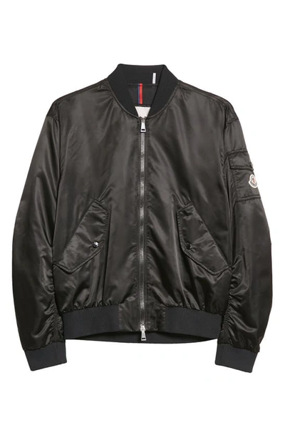 Shop Moncler Ter Nylon Bomber Jacket In Black