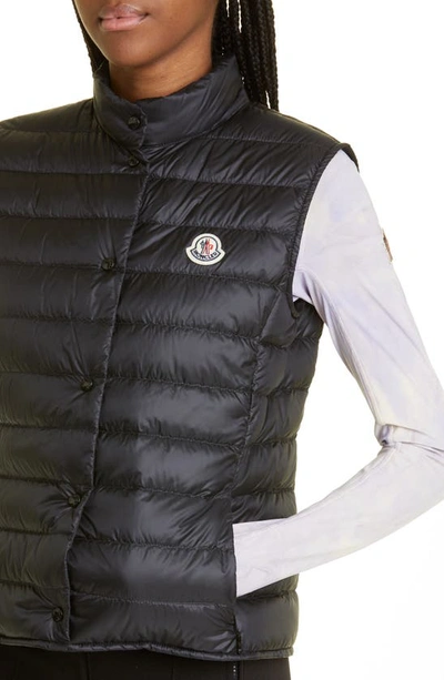 Shop Moncler Liane Quilted Down Puffer Vest In Black