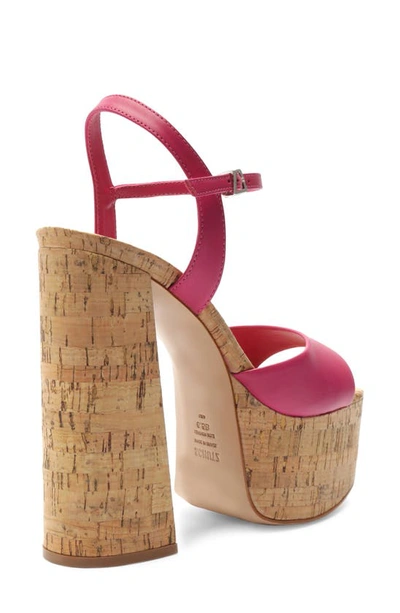 Shop Schutz Glayce Platform Sandal In Hot Pink