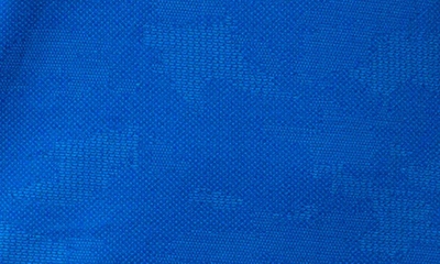 Shop Maceoo Mozarttazo Blue Jacquard Button-down Polo