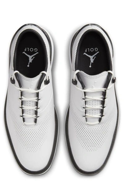 Shop Jordan Adg 4 Golf Shoe In White/ White/ Black