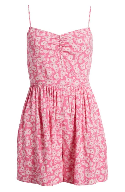 Shop Bp. Floral Romper In Pink Windy Daisy