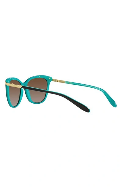 Shop Ralph By Ralph Lauren Ralph Lauren 54mm Polarized Cat Eye Sunglasses In Brown Gradient