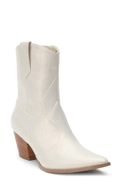 Shop Coconuts By Matisse Bambi Western Boot In Pearl Croc