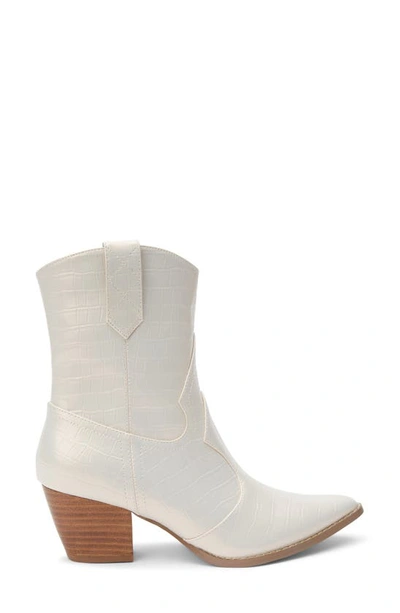 Shop Coconuts By Matisse Bambi Western Boot In Pearl Croc