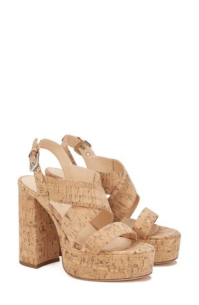 Shop Agl Attilio Giusti Leombruni Petra Cork Platform Sandal In Sardy Naturale