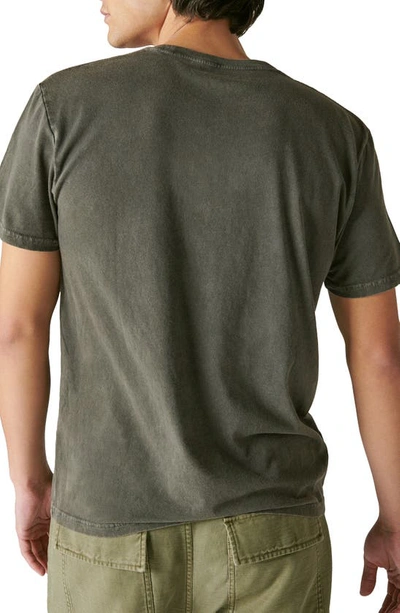 Lucky Brand Calm Ganesh Cotton Graphic Tee In Jet Black