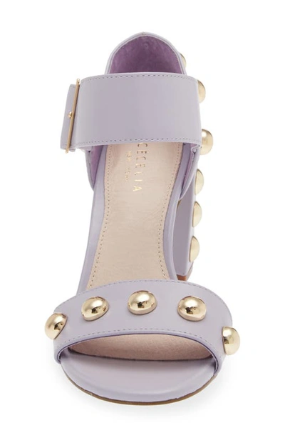 Shop Cecelia New York Gail Stud Sandal In Pomp Purple