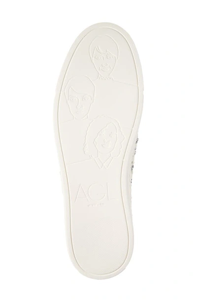 Shop Agl Attilio Giusti Leombruni Gaia Sequin Slip-on Sneaker In Nero/ Off White
