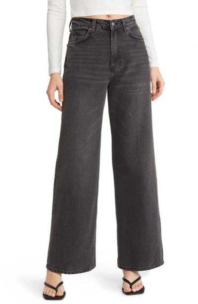 Shop Reformation Carly Slouchy Wide Leg Jeans In Seine