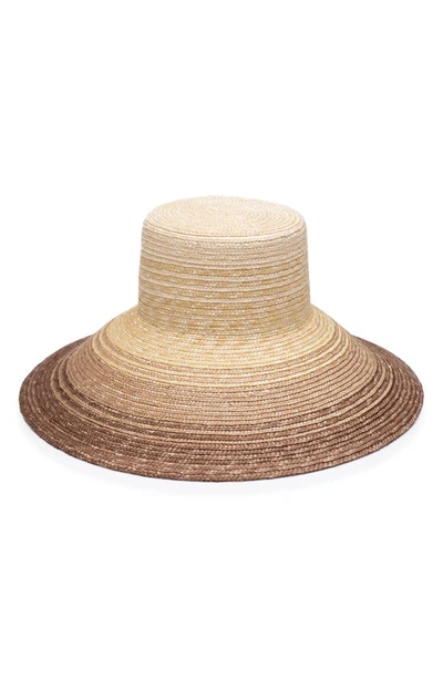 Shop Eugenia Kim Mirabel Straw Hat In Ivory/ Natural/ Caramel/ Fawn