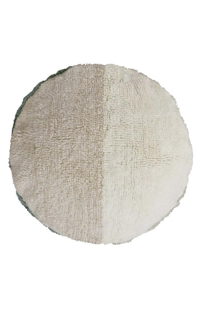 Lorena Canals Sun Ray Washable Wool Pouf In Brown Tones