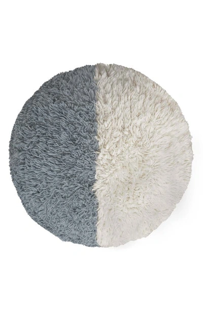 Shop Lorena Canals Sun Ray Washable Wool Pouf In Brown Tones