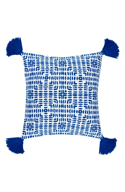 Shop Rochelle Porter Cote Cotton Accent Pillow In Blue
