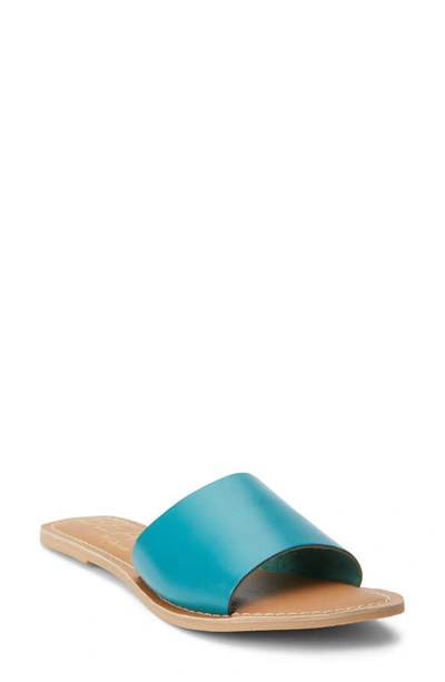 Shop Beach By Matisse Coconuts By Matisse Cabana Slide Sandal In Ocean Blue