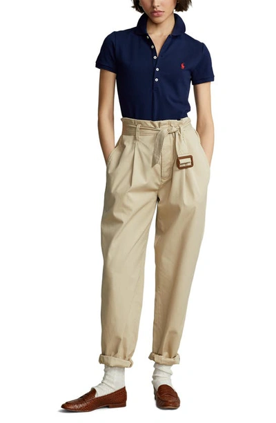 Polo Ralph Lauren Slim Fit Stretch Polo Shirt In Newport Navy