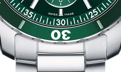 Shop Movado Series 800 Chronograph Bracelet Watch, 42mm In Green