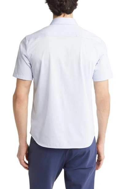 Theory Irving Short-sleeve Shirt In Structure Knit In Olympic - Yjy