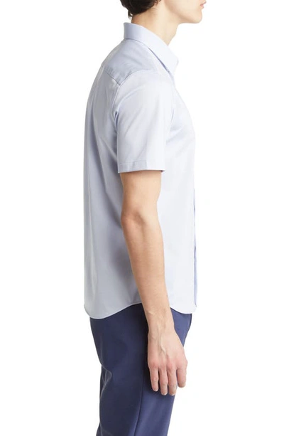 Theory Irving Short-sleeve Shirt In Structure Knit In Olympic - Yjy