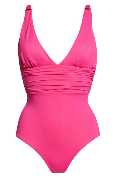 Shop Melissa Odabash Panarea One-piece Swimsuit In Fuchsia