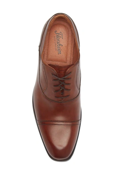 Shop Florsheim Sorrento Cap Toe Oxford In Cognac