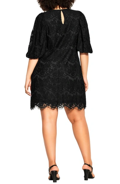 City Chic Nora A-line Dress In Black