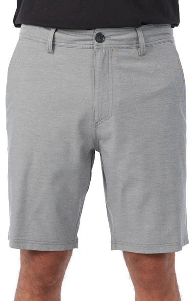 Shop O'neill Reserve Light Check Water Repellent Bermuda Shorts In Graphite