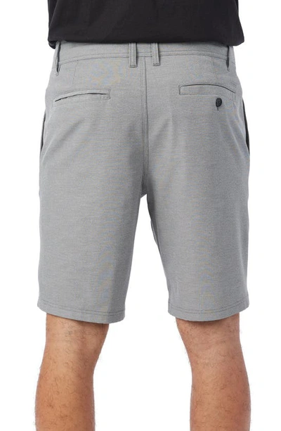 O'neill Reserve Light Check Water Repellent Bermuda Shorts In Graphite