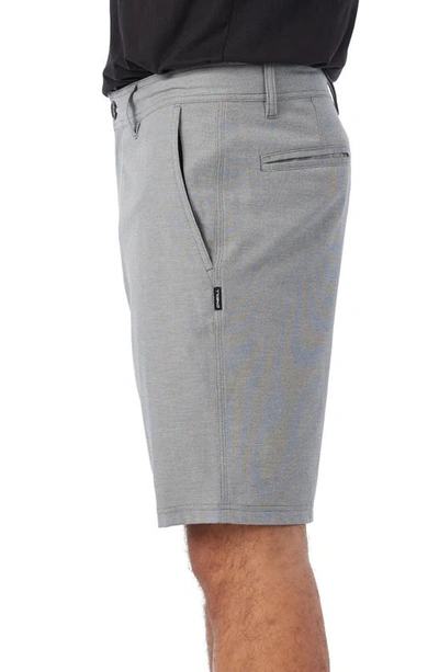 O'neill Reserve Light Check Water Repellent Bermuda Shorts In Graphite