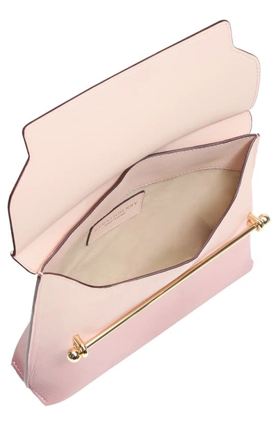 Shop Strathberry Stylist Leather Crossbody Clutch In Soft Pink