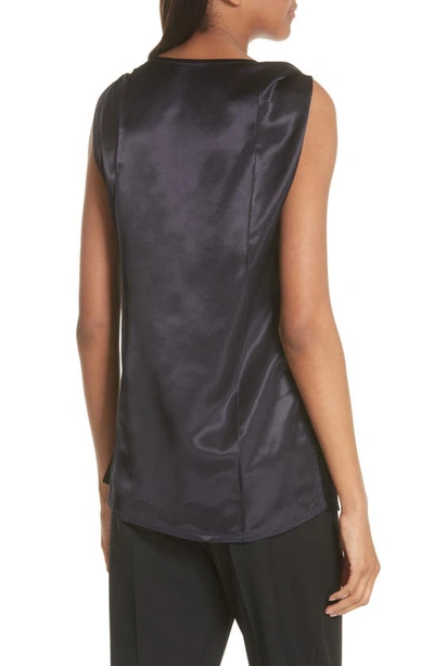 Shop Helmut Lang Twist Knot Top In Nightfall